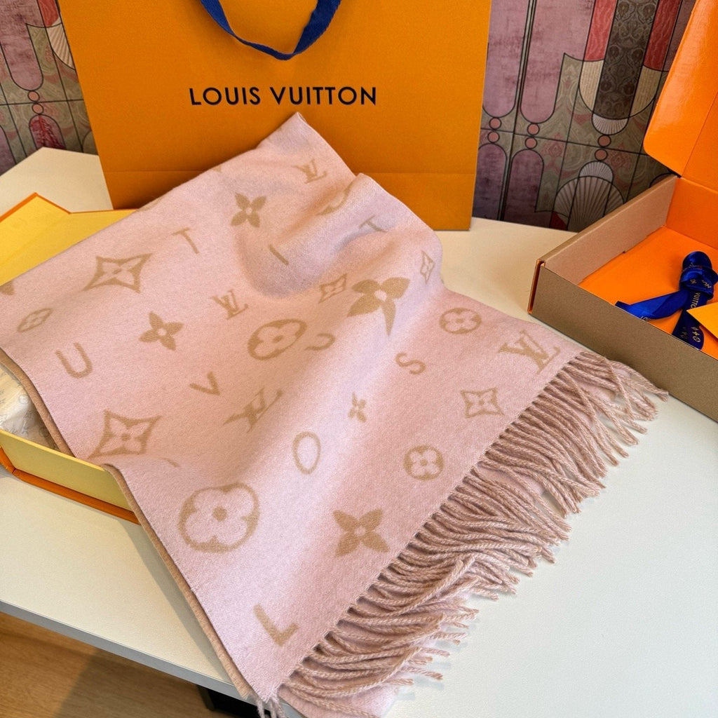 Louis Vuitton Reversible Monogram Wool Scarf